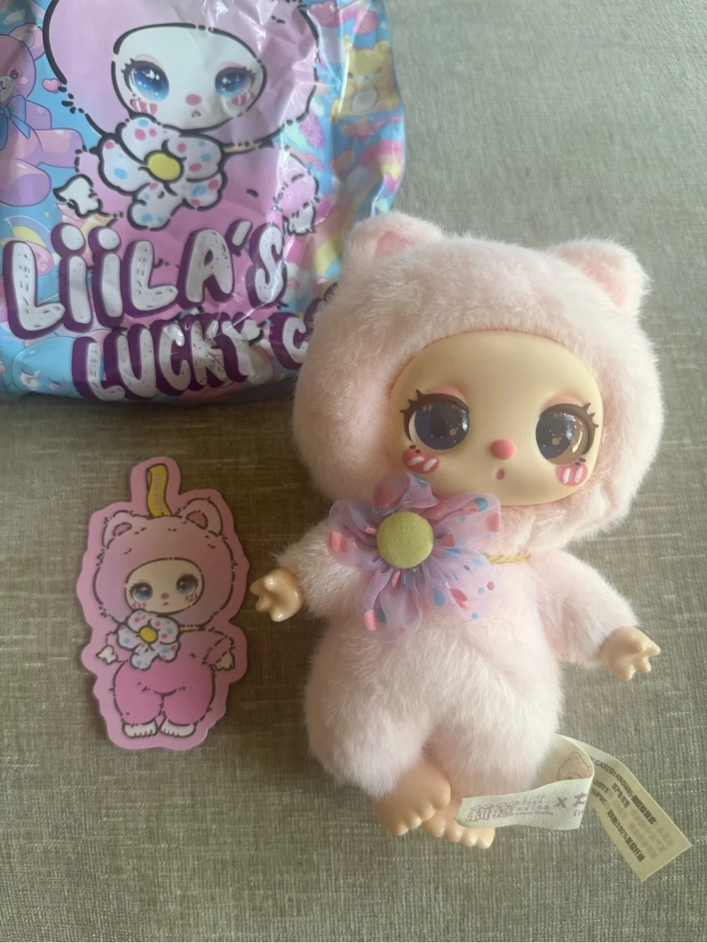 Cat Plush Doll - Pink Plush Small Pet Toy